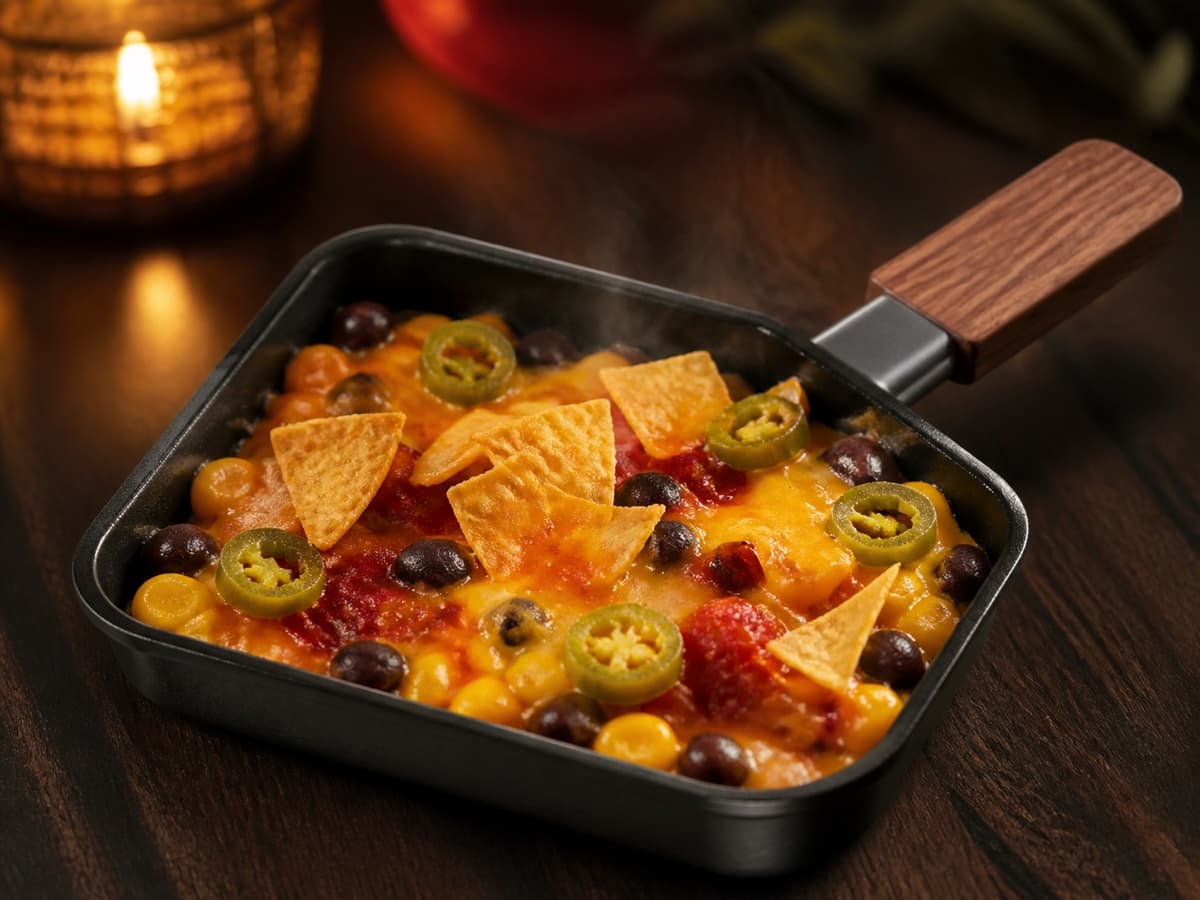 Mexico Fuego in einem kleinen Raclette-Pfännchen